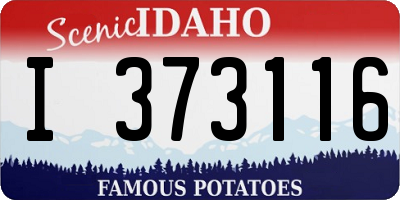 ID license plate I373116