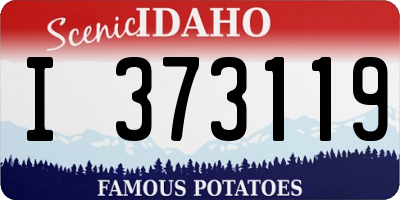 ID license plate I373119