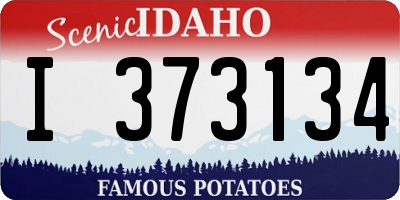 ID license plate I373134