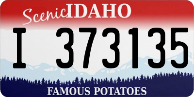 ID license plate I373135