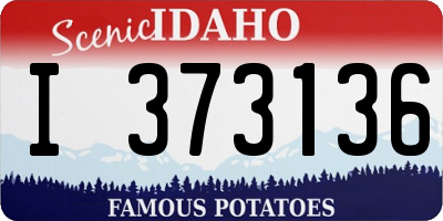 ID license plate I373136