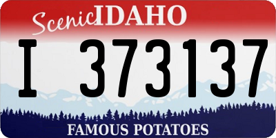 ID license plate I373137