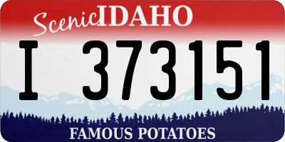 ID license plate I373151