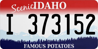 ID license plate I373152