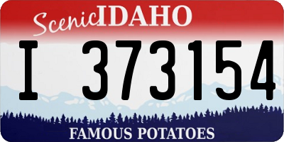 ID license plate I373154