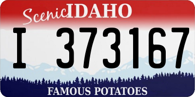 ID license plate I373167