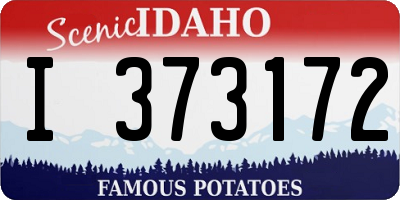 ID license plate I373172