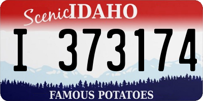 ID license plate I373174