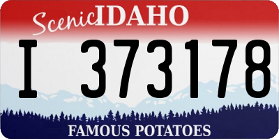 ID license plate I373178