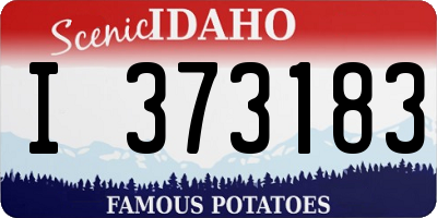 ID license plate I373183