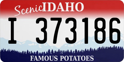 ID license plate I373186