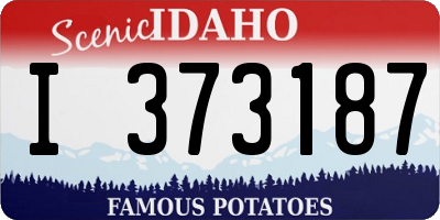 ID license plate I373187