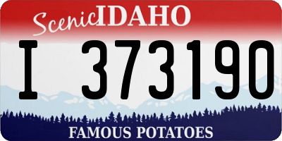 ID license plate I373190