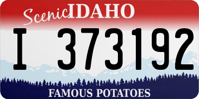 ID license plate I373192