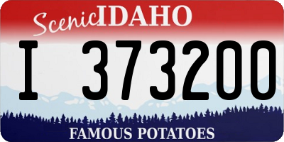 ID license plate I373200