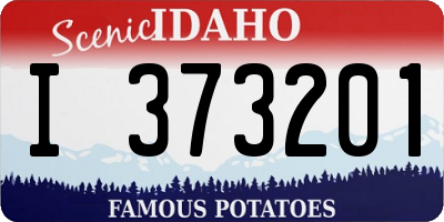 ID license plate I373201