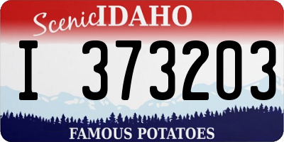 ID license plate I373203