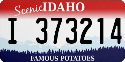 ID license plate I373214