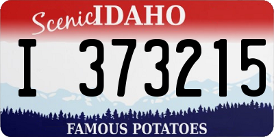 ID license plate I373215