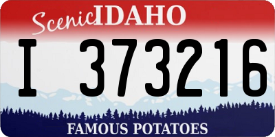 ID license plate I373216