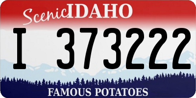 ID license plate I373222