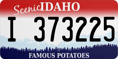 ID license plate I373225