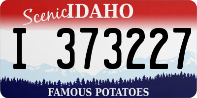 ID license plate I373227