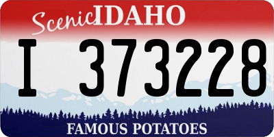 ID license plate I373228