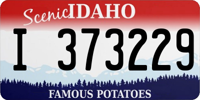 ID license plate I373229