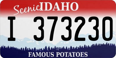 ID license plate I373230