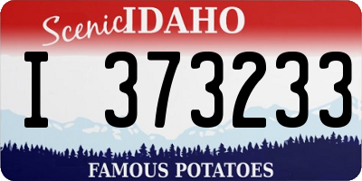 ID license plate I373233