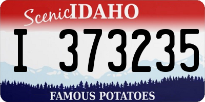 ID license plate I373235