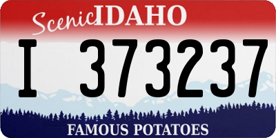 ID license plate I373237
