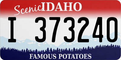 ID license plate I373240