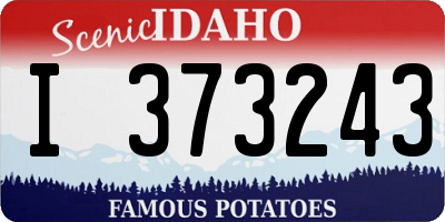 ID license plate I373243
