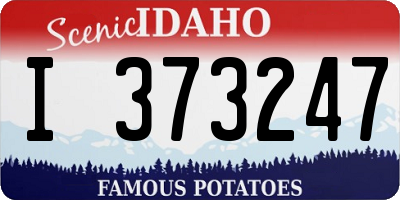 ID license plate I373247
