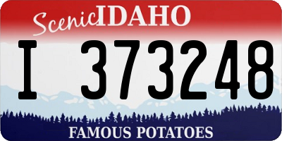 ID license plate I373248