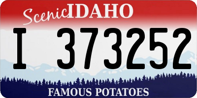 ID license plate I373252