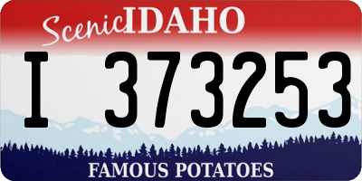 ID license plate I373253