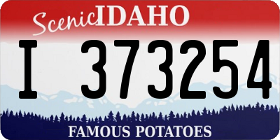 ID license plate I373254