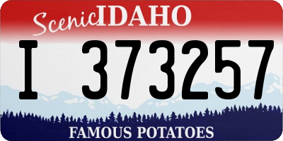 ID license plate I373257