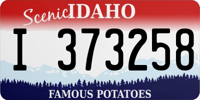ID license plate I373258