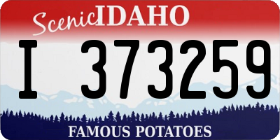 ID license plate I373259