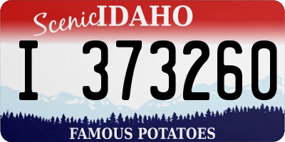 ID license plate I373260