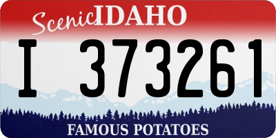 ID license plate I373261