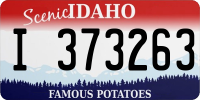 ID license plate I373263
