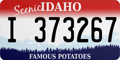 ID license plate I373267