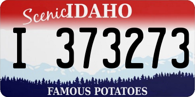 ID license plate I373273