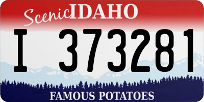 ID license plate I373281