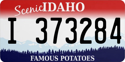 ID license plate I373284